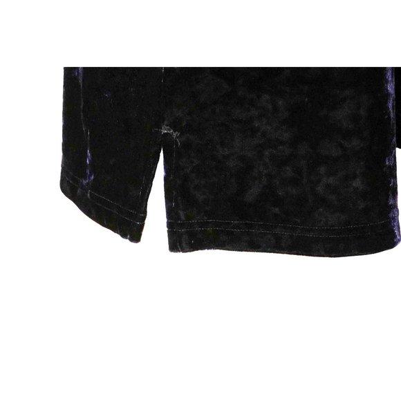 Vintage Crushed Velvet Cardigan Pants Set Navy Blue Womens Size PS by Clio - Picture 7 of 10